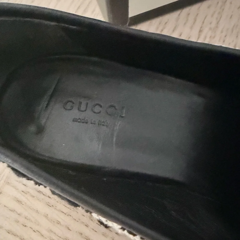 Gucci Black Tweed Loafers - Picture 5 of 11
